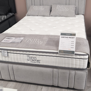 The Talbot Bumber Bed Set features a classic Talbot headboard with dual comfort Ortho Rest mattress and reinforced divan base, perfect to complete any room!