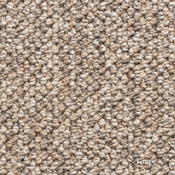 Close-up of taupe carpet texture with 'Taupe' label