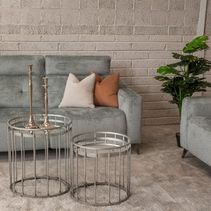 The Tivoli Fabric Sofa in Sky Blue offering plush comfort, sleek design and durable fabric, making it a stylish addition to any home