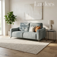 Gray 3 seater sofa in a living room