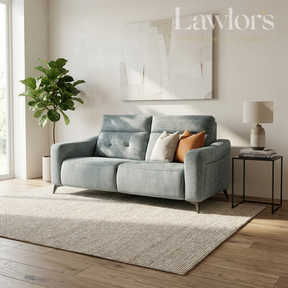 Gray 3 seater sofa in a living room