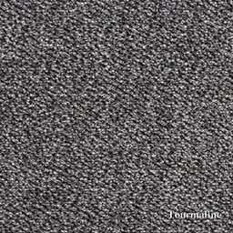 Close-up of gray textured carpet with 'Tourmaline' brand name.