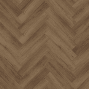 Truffle Oak Herringbone SPC Flooring - 4mm, waterproof, SPC core, sound-reducing underlayment and herringbone pattern.