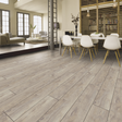 The Urban Oak Laminate Flooring - 12mm features durable AC5 rating, easy G5 Click installation and underfloor heating compatible.