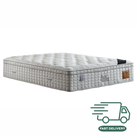 The Velora Highland Haven Bed Mattress offers 3600 dual pocket spring system, edge to edge support, foam encasement, luxury fabric and medium firmness level