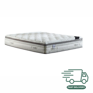 The Velora Lumina Bed Mattress features plush pillow top, 1000 pocket springs, airflow and breathable cashmere fabric, for a soft and cool sleep