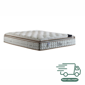The Velora Mirage Bed Mattress features 1,500 pocket springs, memory foam and pillow top, offering support, softness and luxury in every detail