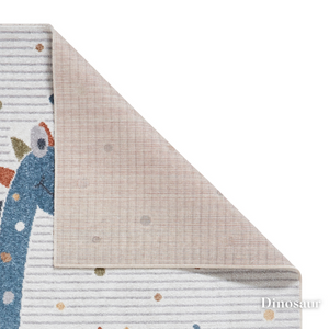 Add joy with the Vida Kids Collection Machine Made Rugs featuring playful designs like lions, pandas & rainbows while also being soft and durable
