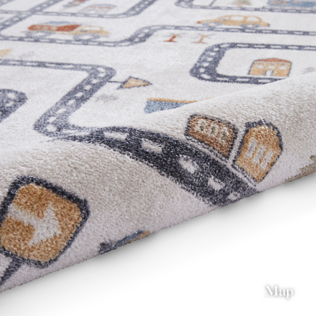 Add joy with the Vida Kids Collection Machine Made Rugs featuring playful designs like lions, pandas & rainbows while also being soft and durable