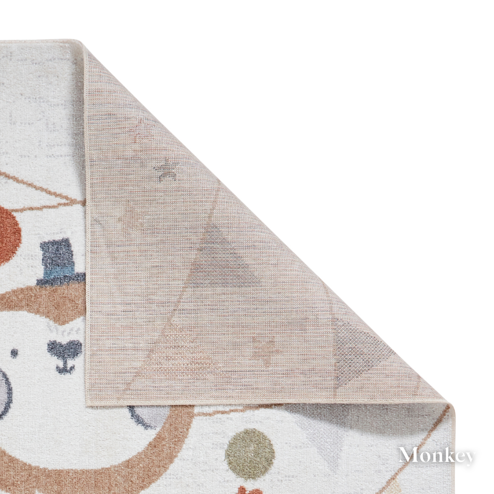 Add joy with the Vida Kids Collection Machine Made Rugs featuring playful designs like lions, pandas & rainbows while also being soft and durable