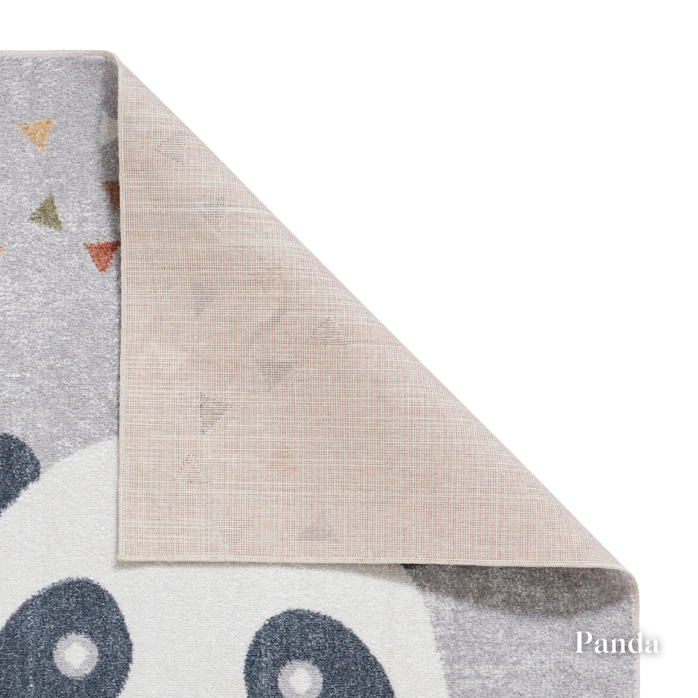 Add joy with the Vida Kids Collection Machine Made Rugs featuring playful designs like lions, pandas & rainbows while also being soft and durable