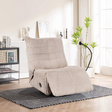 The Viva Swivel Recliner Chair in Taupe features swivel and recline functions, soft ribbed fabric and mobile phone holder