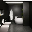 The Aquaply Elegance Carbon Elements wall panel features a not quite black finish with easy installation, antibacterial protection and a 35 year guarantee