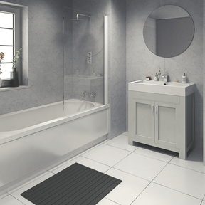 The Aquaply Origins Grey Bonito wall panel brings granite inspired grey tones with easy installation, antibacterial protection and a 35 year guarantee