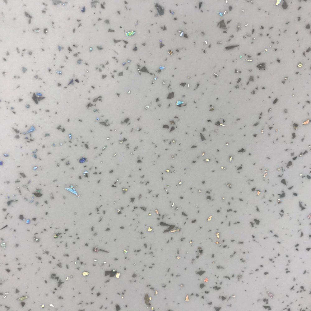 The Aquaply Origins Snowflake wall panel brings a bright finish and glitter accents with easy installation, antibacterial protection and a 35 year guarantee