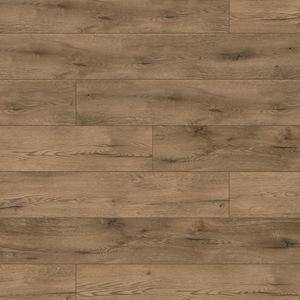 The Westside Oak Laminate Flooring - 12mm features rustic brown tones, AC4 durability, V Groove Bevel, water protection and easy click installation