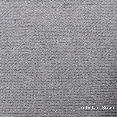 Windsor Stone fabric swatch, a warm grey with woven texture, available for Faith & Ethan Headboards and Divans