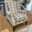 The Duchess Fabric Armchair is handmade in Ireland featuring aqua clean materials for easy cleaning with entirely custom choices.
