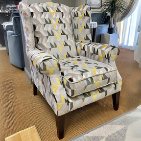 The Duchess Fabric Armchair is handmade in Ireland featuring aqua clean materials for easy cleaning with entirely custom choices.