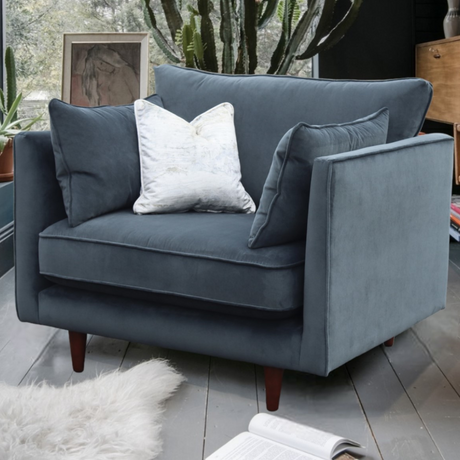 The Hugo Fabric Sofa is handmade in Ireland featuring aqua clean materials for easy cleaning with entirely custom choices