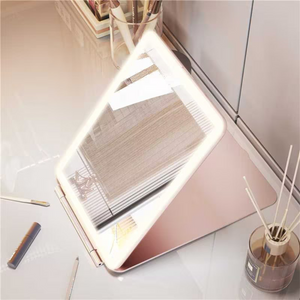 The Vanitii iPad Mini LED Makeup Mirror features 3-color adjustable brightness, USB rechargeable and protective flip cover.