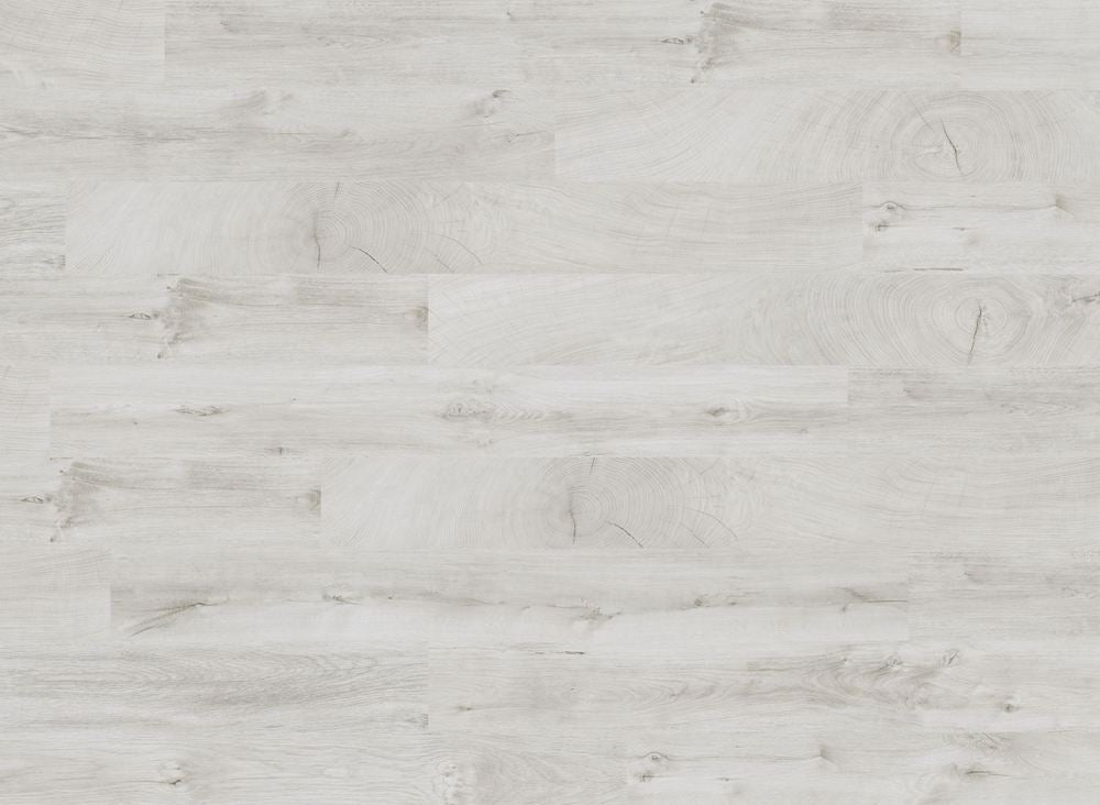 The Fresco Snow Gloss Laminate Flooring – 8mm features high-gloss woodgrain, AC4 wear rating and underfloor heating compatible