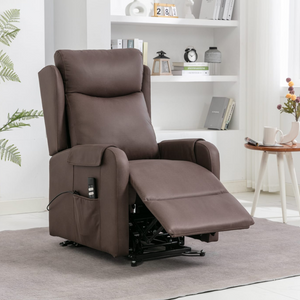 The Joel Lift & Rise Recliner Armchair for easy transition from sitting to standing, ideal for individuals with mobility issues.