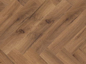 Oak Robust Fumed Herringbone Laminate 12mm