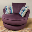 The Swivel Fabric Chair handmade in Ireland features a deep seat & backrest, aqua clean materials & entirely custom choices.