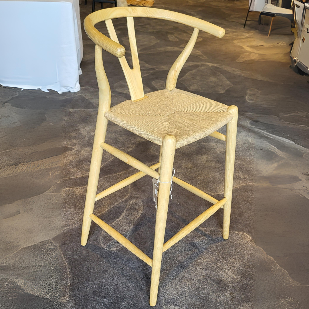 Newport Wishbone Island Stool - Natural