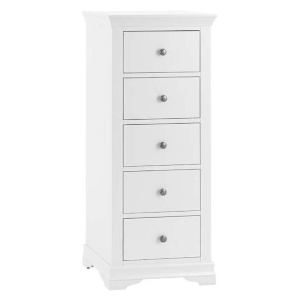 Weston Tall Cabinet - White, Tall Cabinet, Bedroom Storage