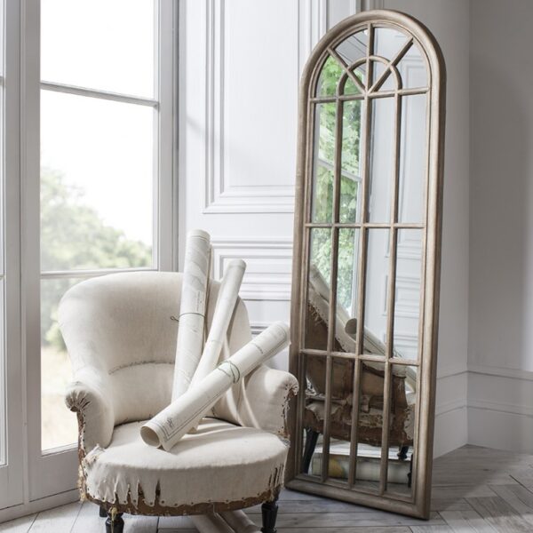 Gallery™ Curtis Panelled Arch Window Mirror