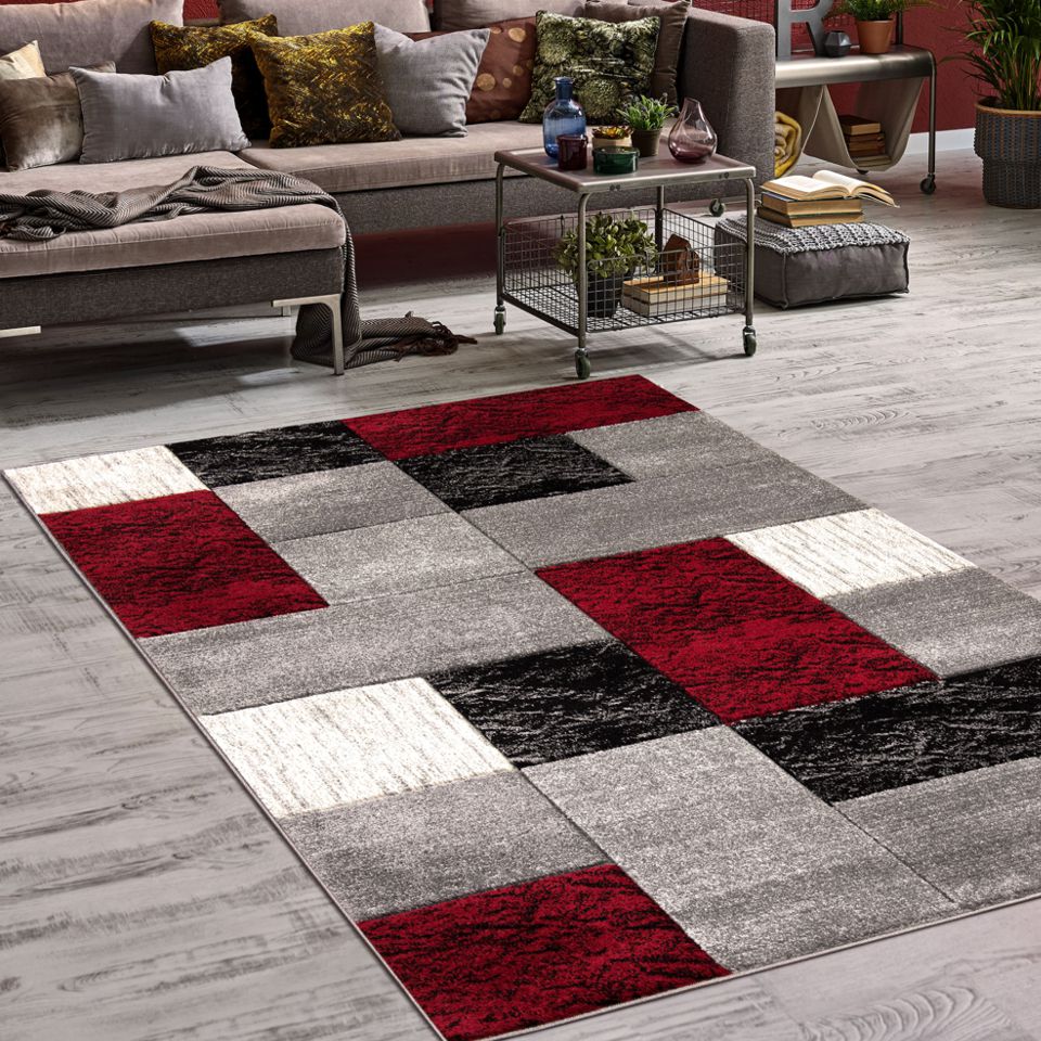 Jasper Rug Red - Lawlors Furniture & Flooring - Rugs