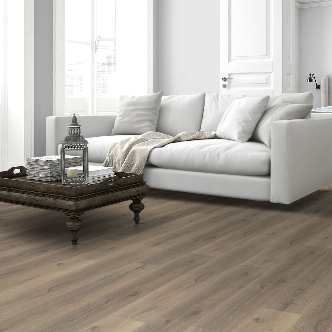 Forskudssalg fordampning sikring Greige Oak 12mm - Lawlors Furniture & Flooring - Laminate Flooring