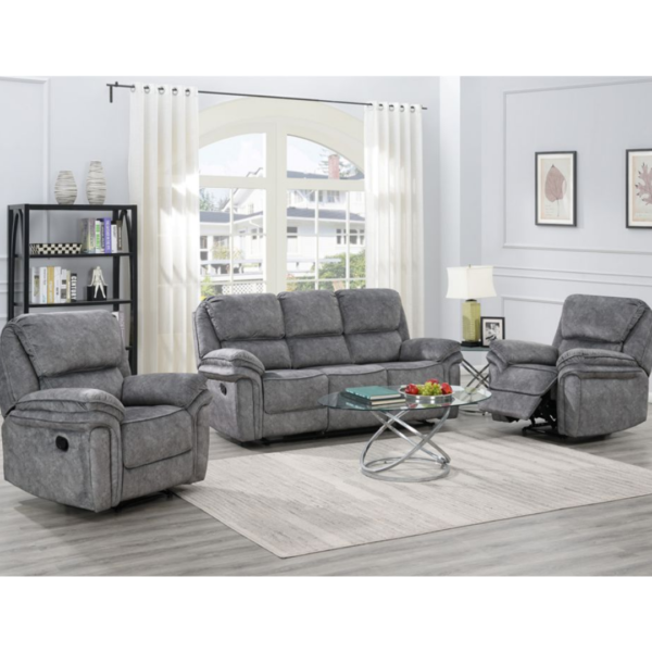 Grace Sofa Set Charcoal 3 1, Charcoal Grey Living Room Sets