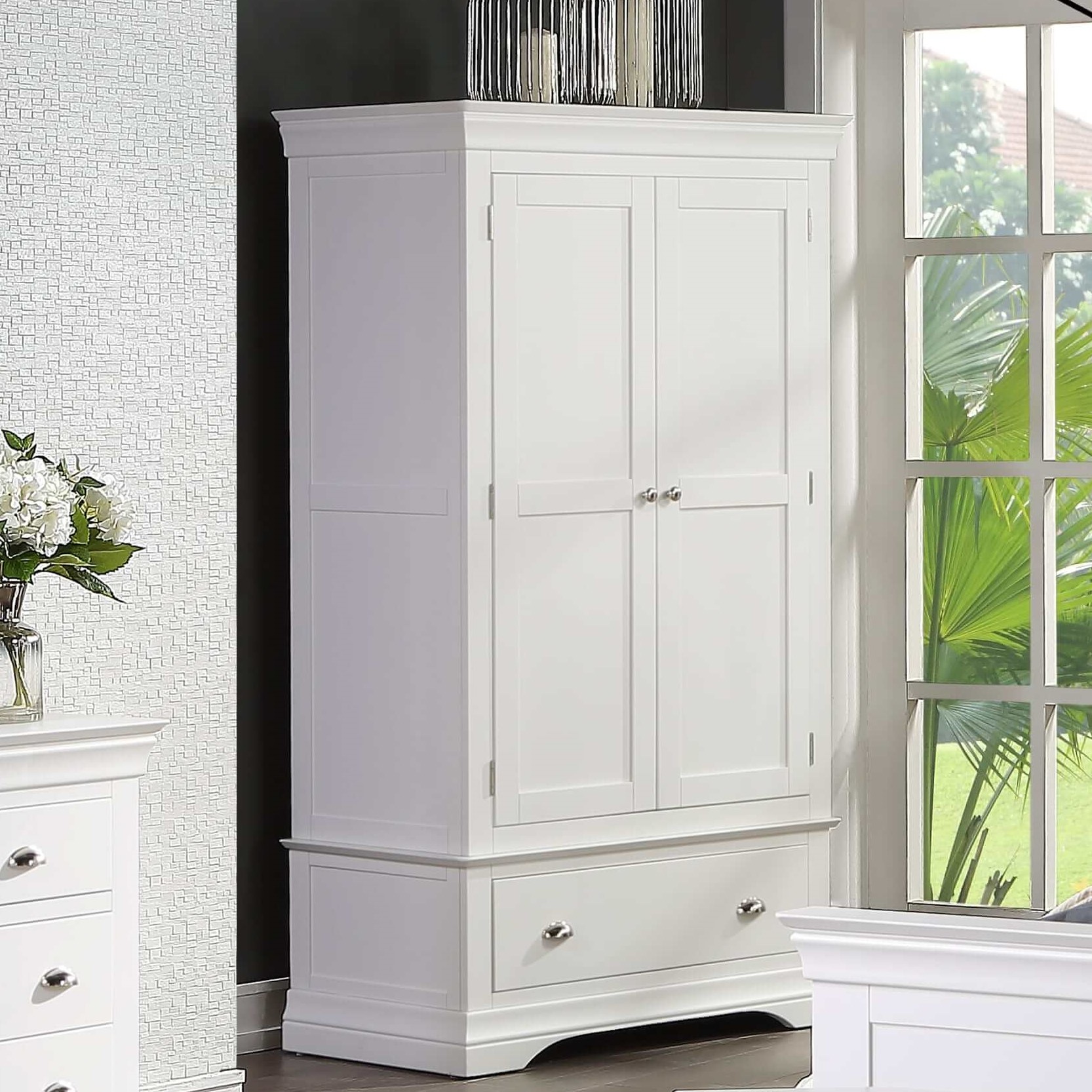 Bella Double Wardrobe with Drawer