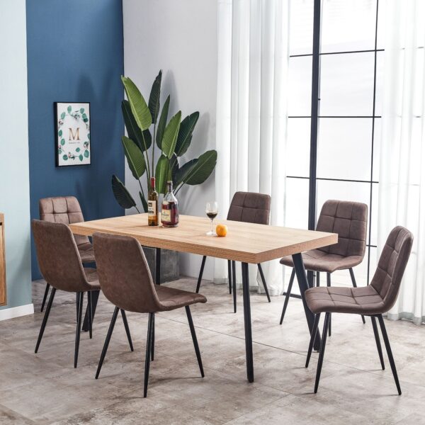 Florence Dining Table Oak, Dining Set, 6 Chairs