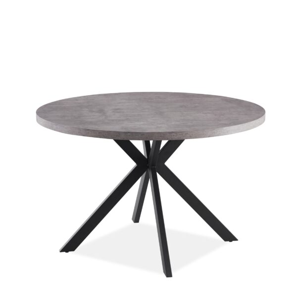 Florence Round Dining Table in Grey Marble