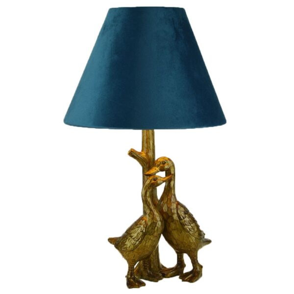 Antique Gold Duck Table Lamp