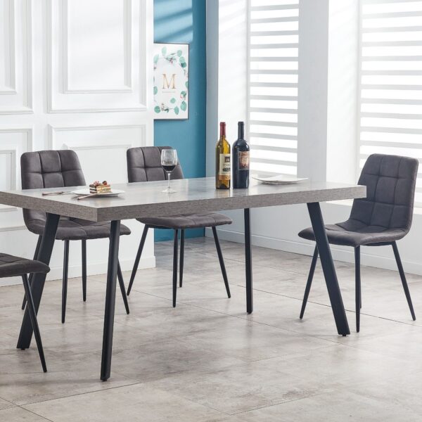 Florence Grey Marble Dining Table