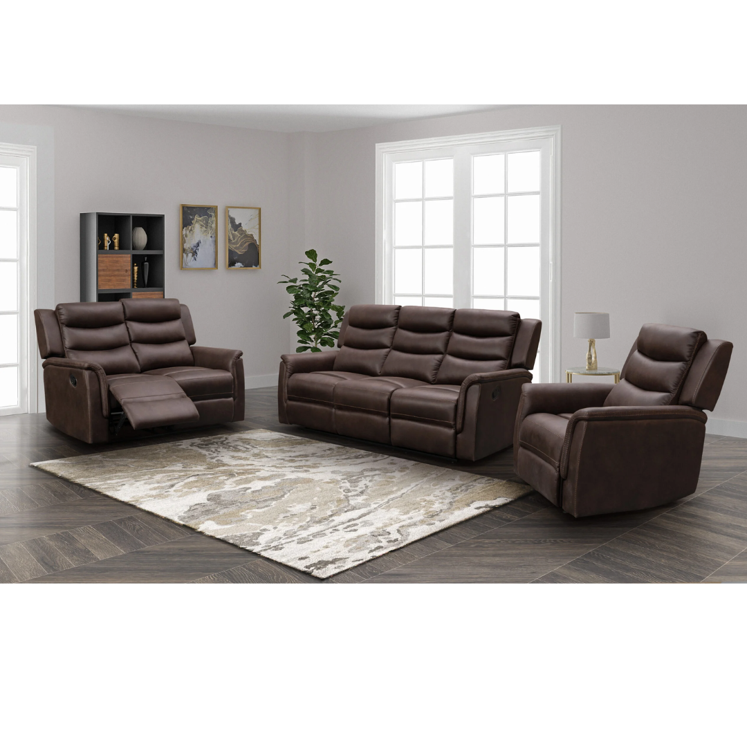 Pippa Brown Sofa Set 3+2+1 - Lawlors Furniture & Flooring