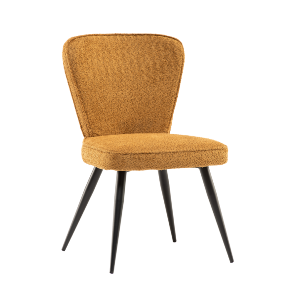 Fiona Mustard Boucle Chair
