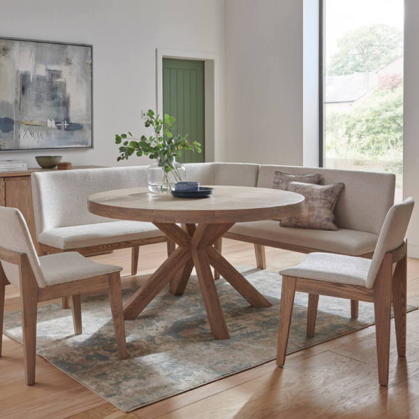 Foxford Dining Table Round Oak