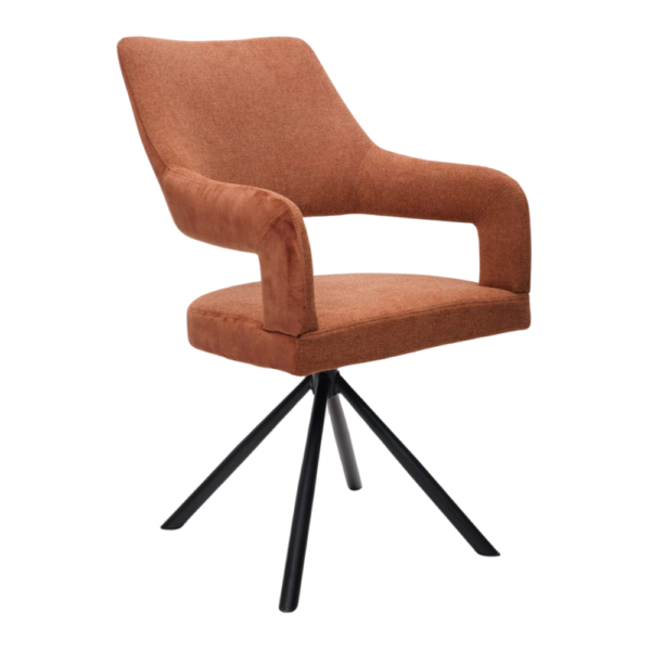 BelleSwivel-Dining-Chair-Rust-Orange