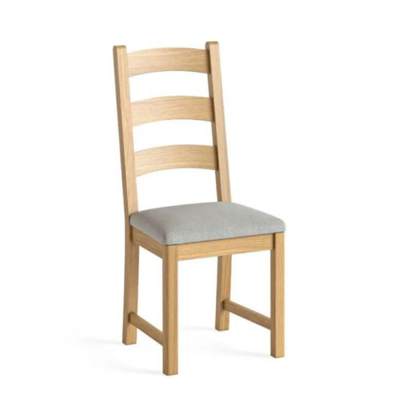 The Normandy Dining Chair comes with a cushion colour choice featuring solid oak frames and real oak veneers